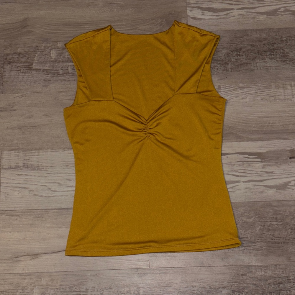 Mustard Sleeveless Top